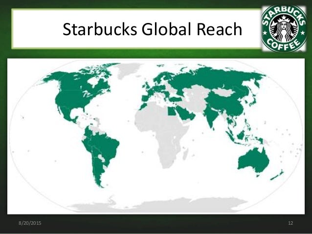 case the globalization of starbucks Starbucks, which is the largest coffeehouse company in the world, with 15,012 stores in 44 countries, is an icon of globalization striving to become the global coffee brand, starbucks has tripled its revenues over the past 5 years to some us$8-billion in 2006. case the globalization of starbucks Starbucks, which is the largest coffeehouse company in the world, with 15,012 stores in 44 countries, is an icon of globalization striving to become the global coffee brand, starbucks has tripled its revenues over the past 5 years to some us$8-billion in 2006.